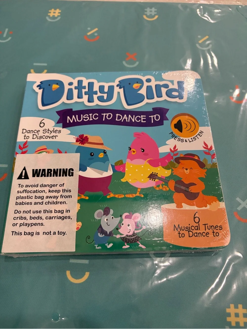 Music Toy — Teal & Pink Interactive Bird Toy